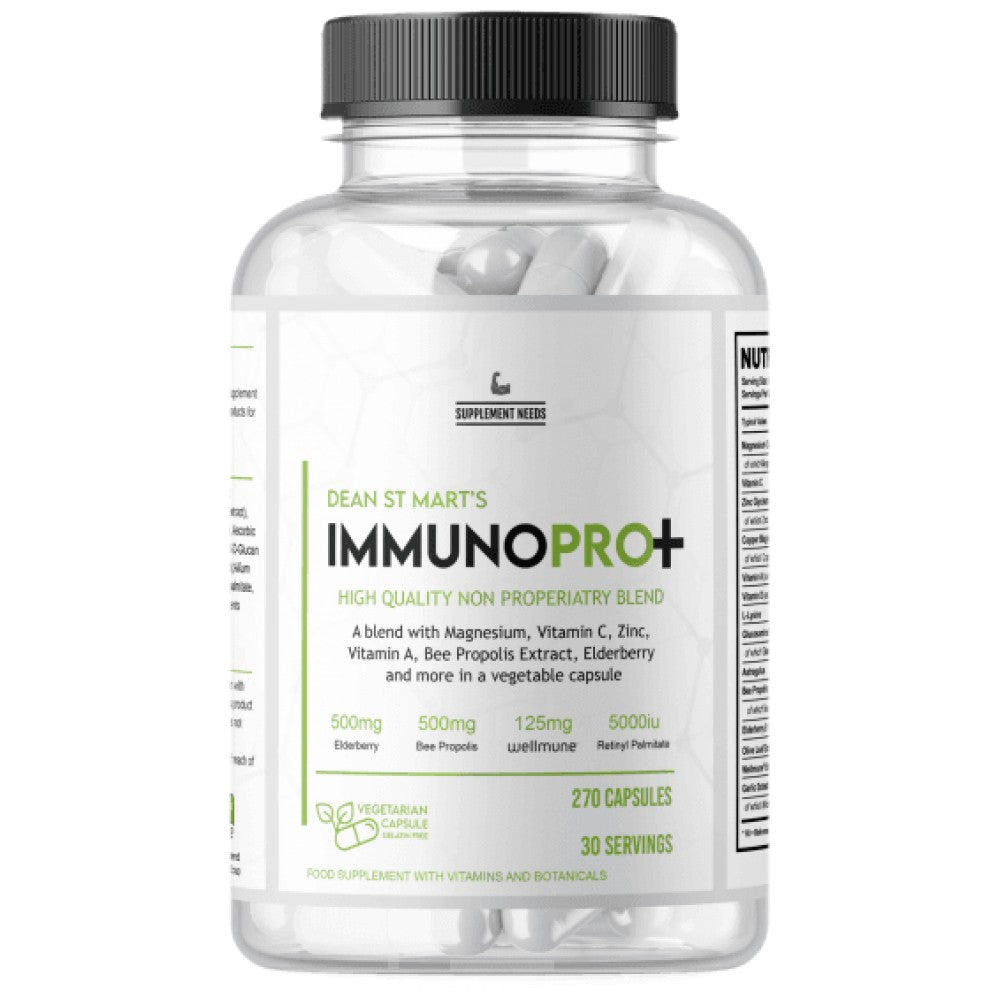 ImmunoPro+ | with Astragalus and Elderberry 270 capsules - Nutra Best Europe