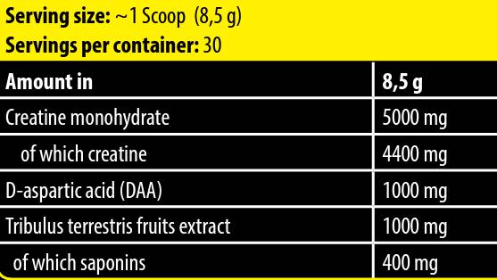 Napalm Crea Test | with DAA & Tribulus - 255 grams - Nutra Best Europe
