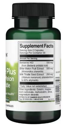 Berberine Plus | with Bitter Melon and Milk Thistle 60 capsules - Nutra Best Europe