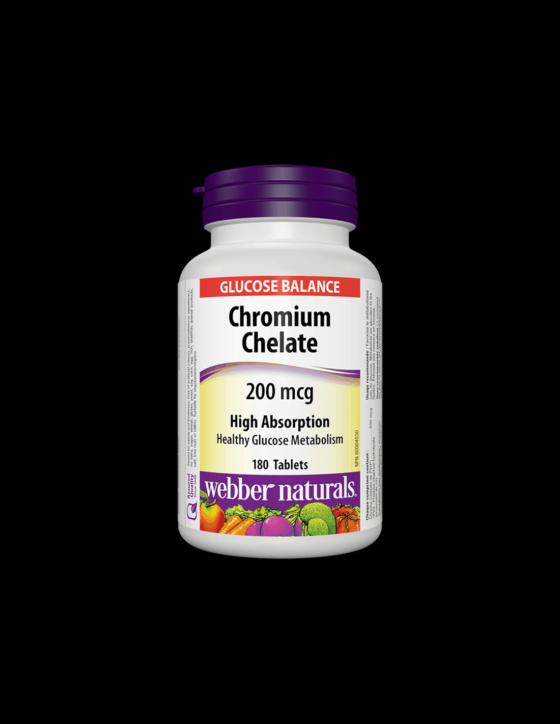 Chromium Chelate/ Chrome (chelate) 200 mcg x 180 tablets - Nutra Best Europe