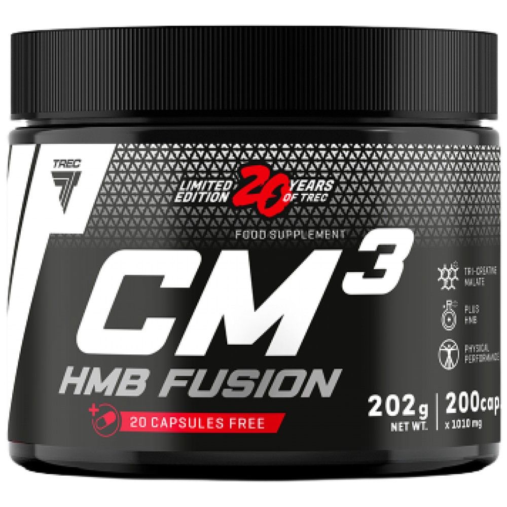 CM3 HMB Fusion | 20 Years of Trec - Limited Edition - 200 capsules - Nutra Best Europe