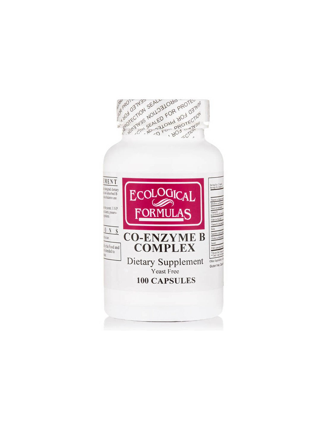 Coenzyme B-Complex - cellular energy and metabolism - Super bioactive B vitamins, 100 capsules - Nutra Best Europe