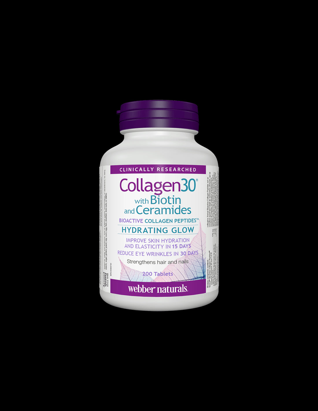 Collagen30® with Biotin and Ceramides / Collagen (bioactive collagen peptides) with biotin and ceramides, 200 tablets - Nutra Best Europe