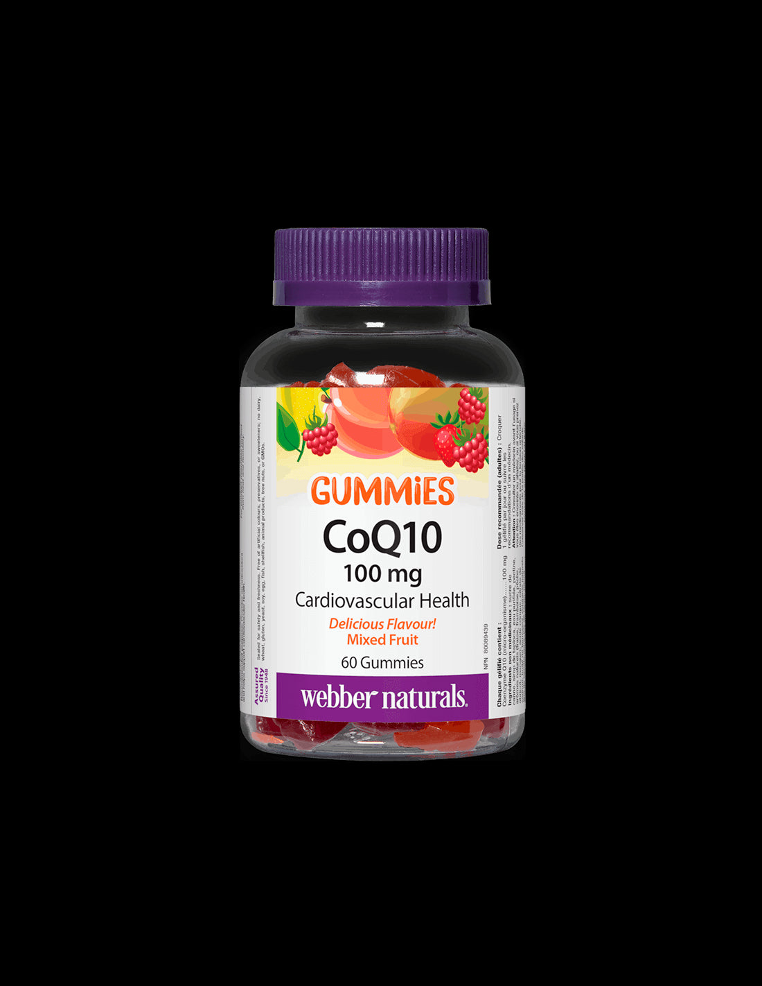 CoQ10 Gummies / Coenzyme Q10 100 mg, 60 jelly tablets Webber Naturals - Nutra Best Europe