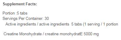 Creatine 1000 150 Tablets - Nutra Best Europe