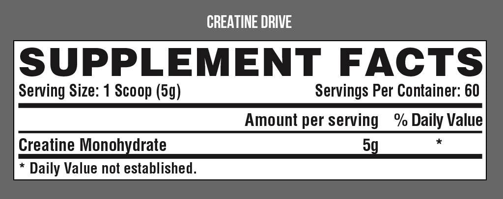 Creatine Drive - 300 grams - Nutra Best Europe