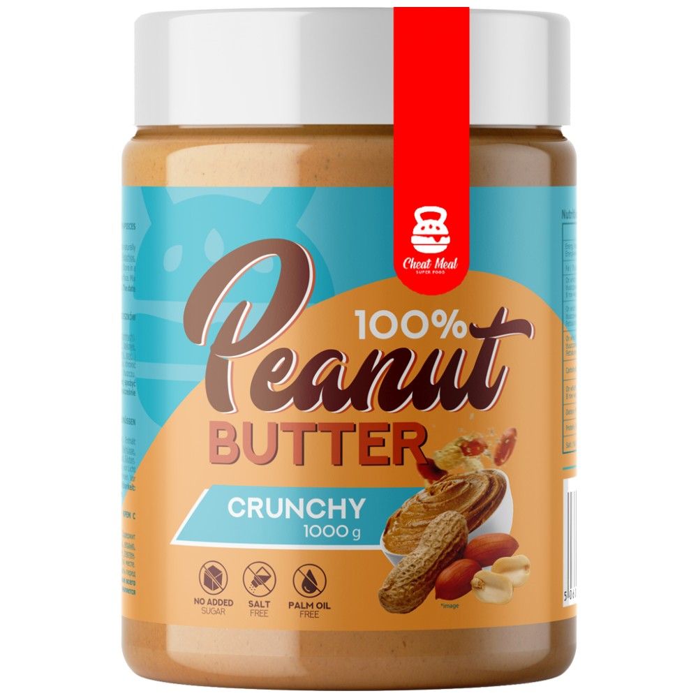 100% Peanut Butter / Crunchy - 1000 grams - Nutra Best Europe