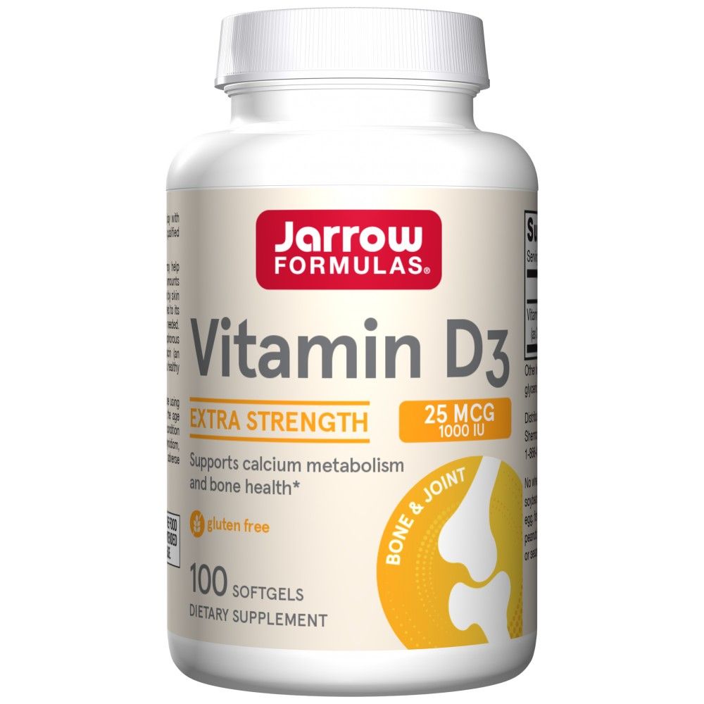 Vitamin D3 1000 IU - 100 Gel capsules - Nutra Best Europe