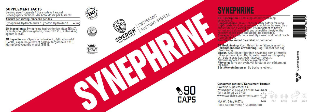 Synephrine HCL - 90 capsules - Nutra Best Europe