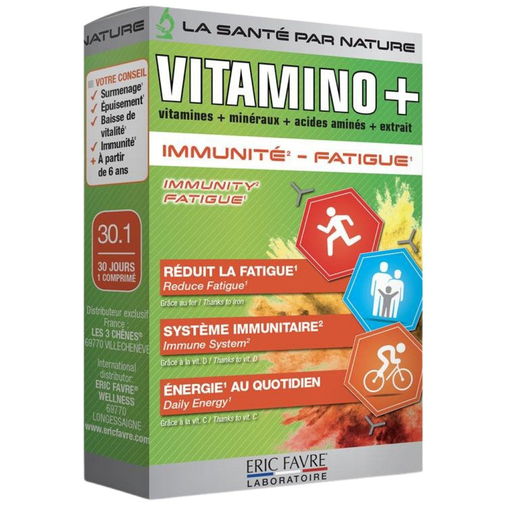 Vitamino+ | Immunity and Fatigue Multivitamin Complex - 30 capsules - Nutra Best Europe