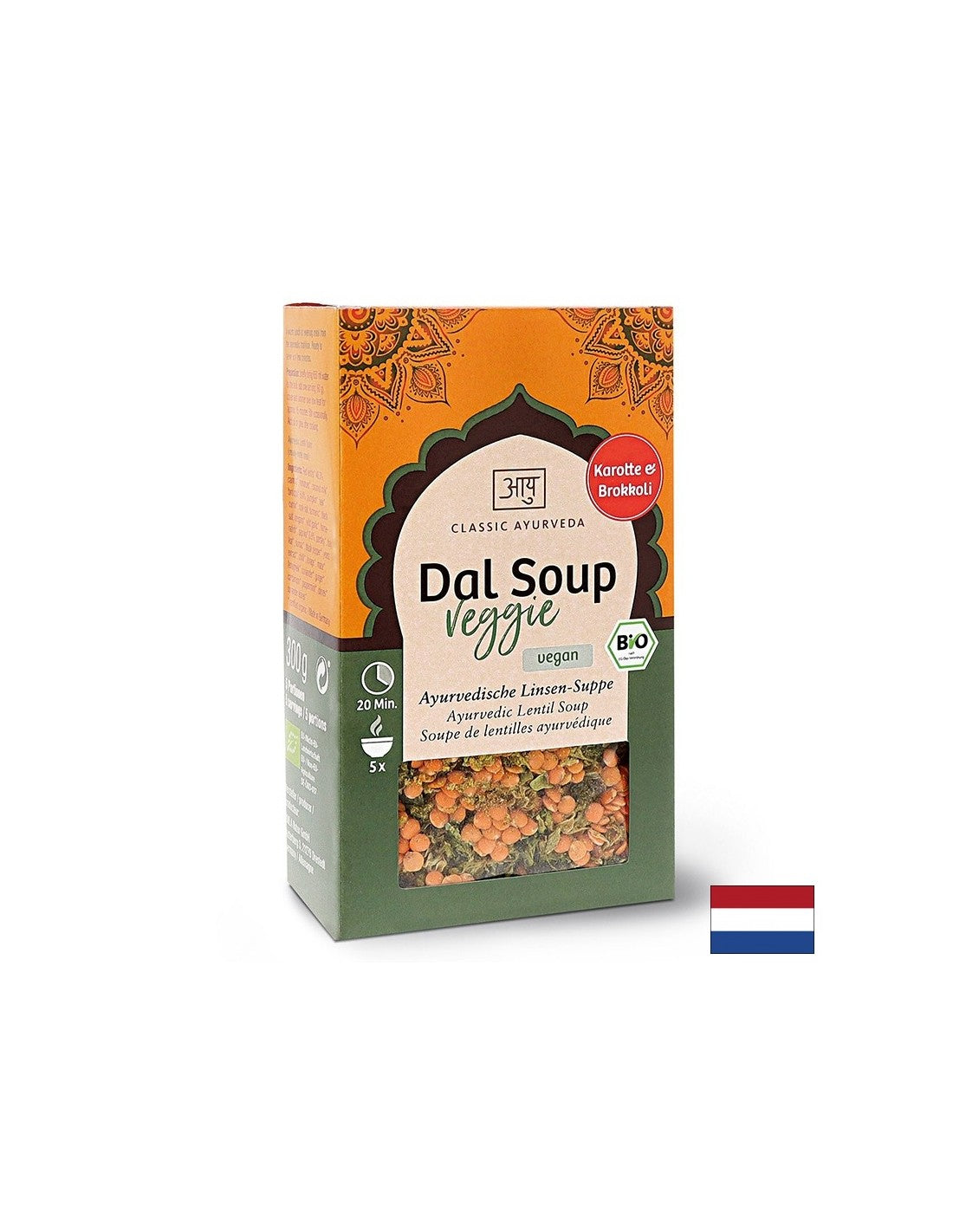 Dal (vegetable soup), Organic, 300 g - Nutra Best Europe