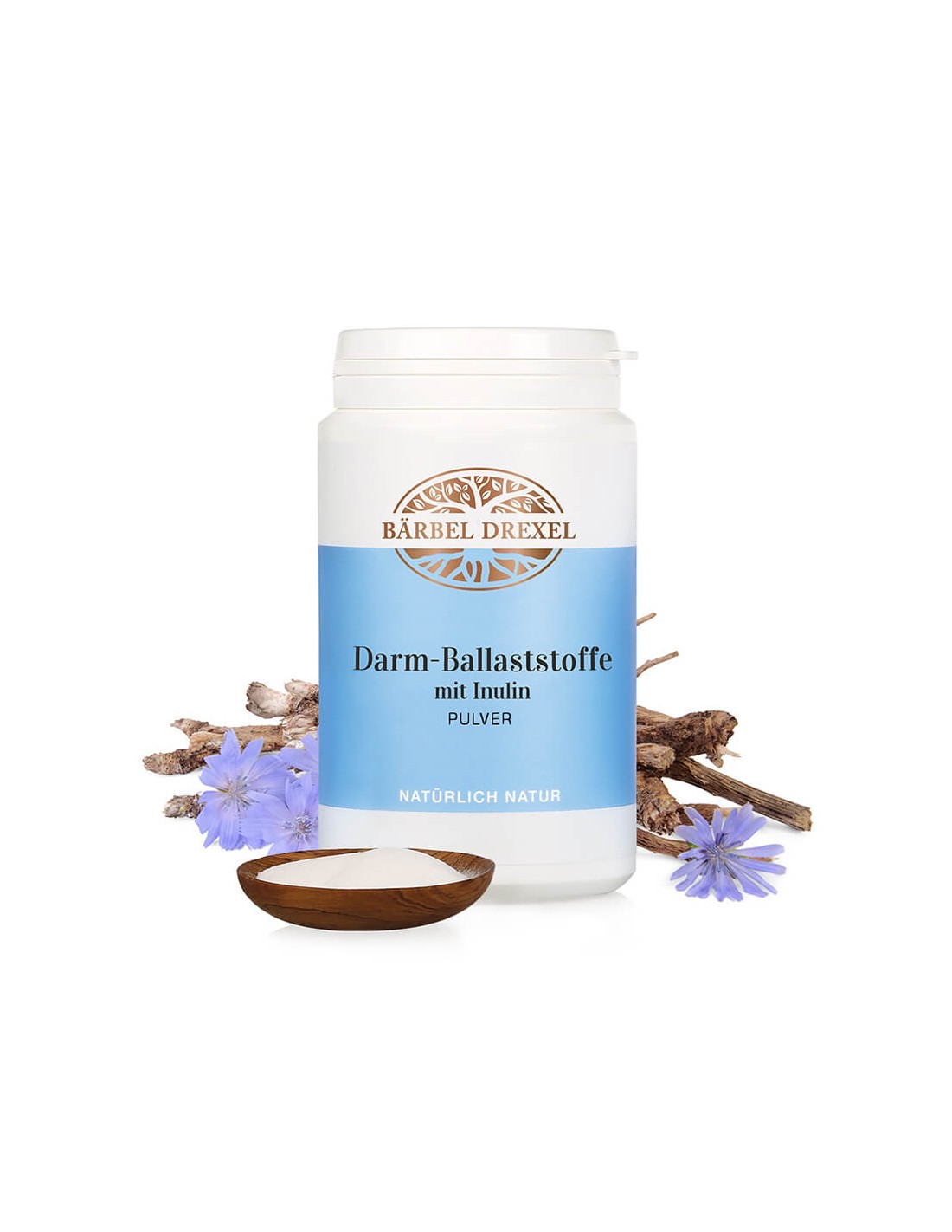 Darm-Ballaststoffe mit Inulin Pulver / Fibers from chicory root, 180 g Bärbel Drexel - Nutra Best Europe