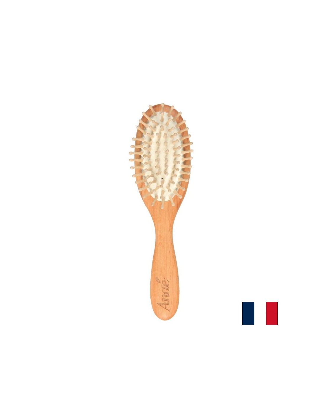 Wooden brush for all hair types, 18 cm - Nutra Best Europe