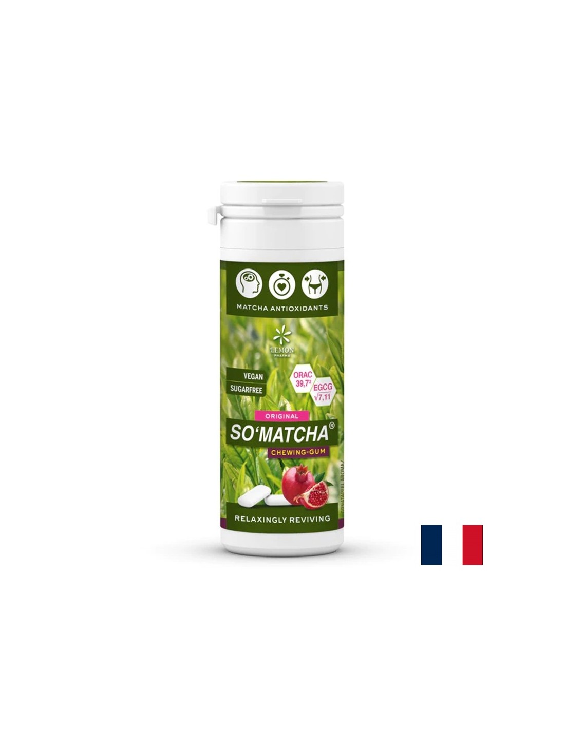 Chewing gum with Matcha - So Matcha®, 30 g - Nutra Best Europe