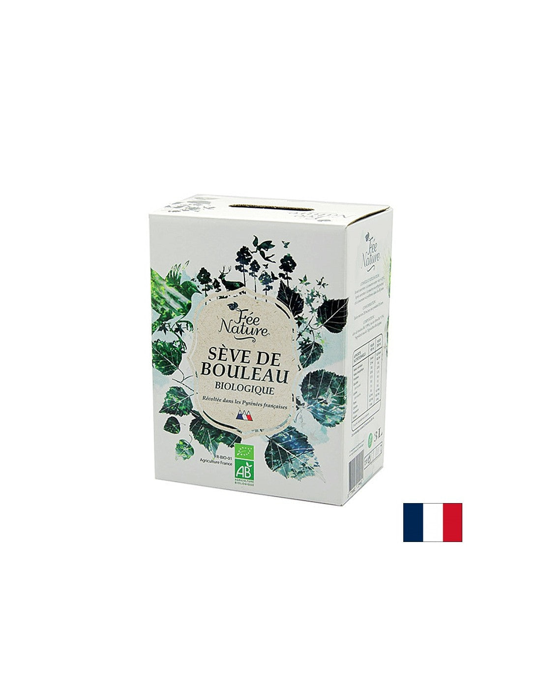 Organic birch juice from the Pyrenees - Detoxification, tone, strong immunity, 5 liters - Nutra Best Europe