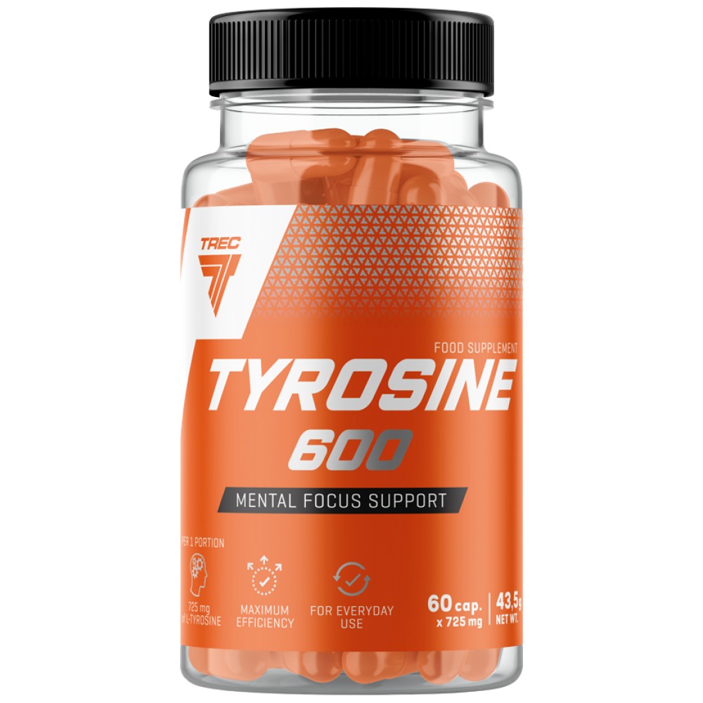 Tyrosine 600 - 60 capsules - Nutra Best Europe