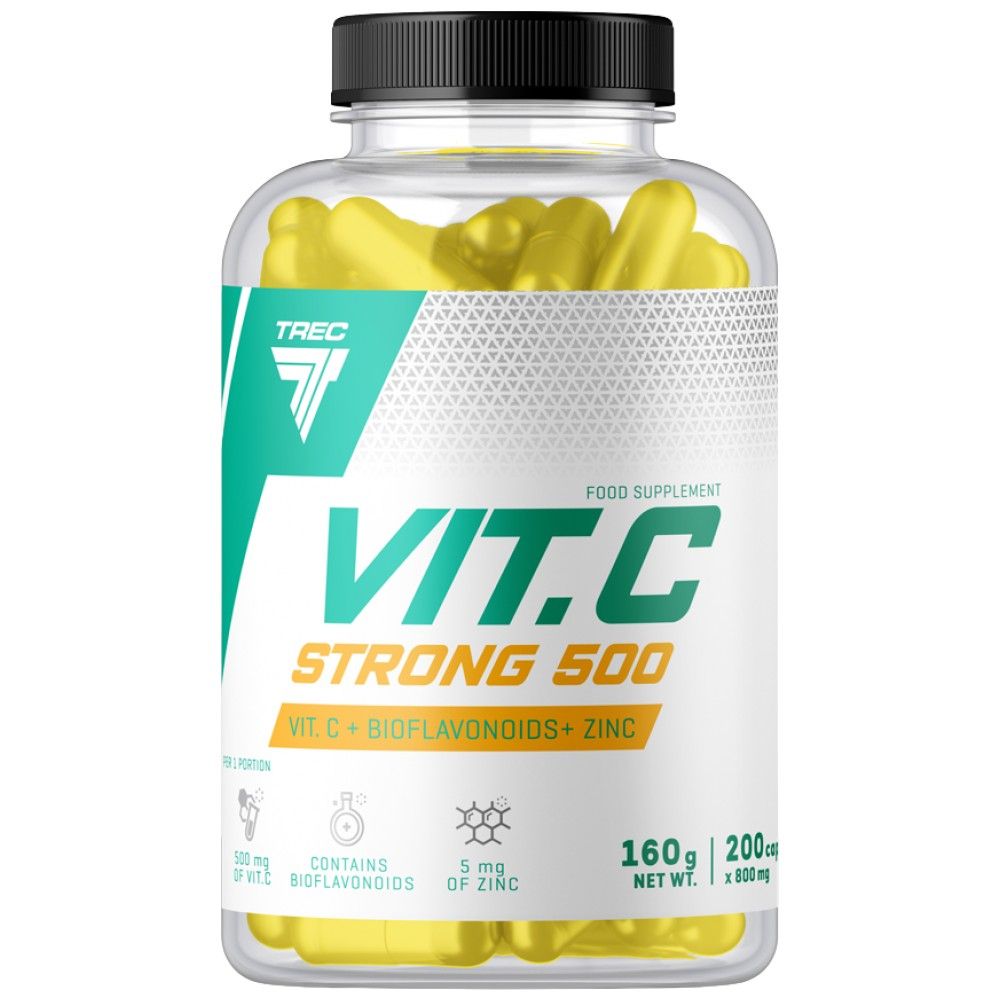 Vit.C Strong 500 | Vitamin C 500 mg - 200 capsules - Nutra Best Europe