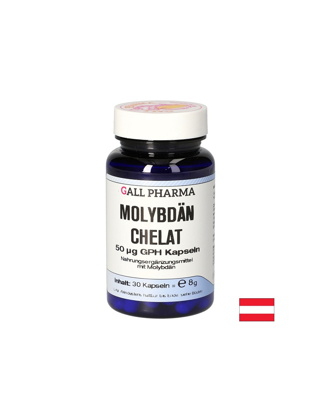 Detoxification - Molybdenum (chelate), 30 capsules - Nutra Best Europe