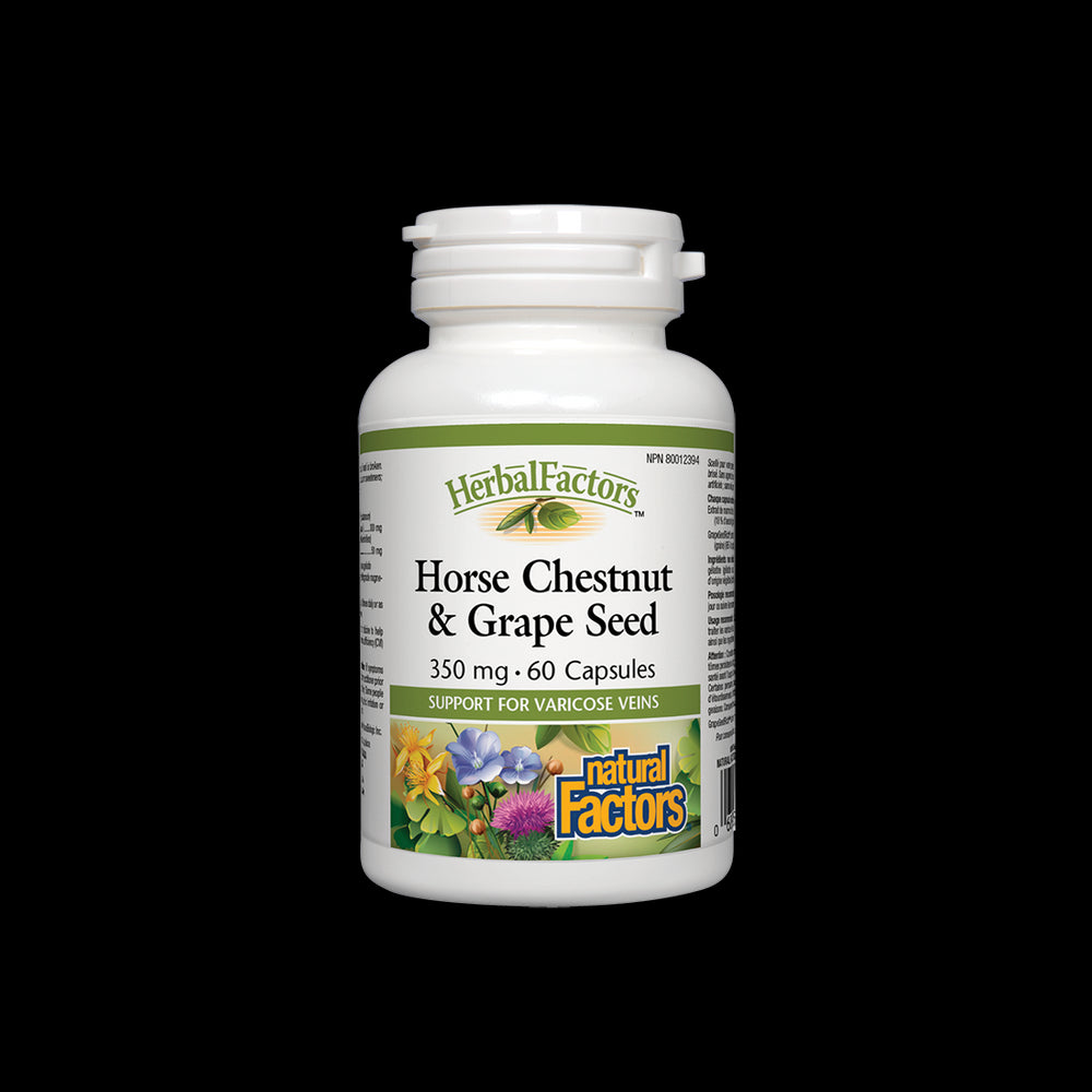 Horse Chestnut & Grape Seed 350 mg - 60 capsules - Nutra Best Europe