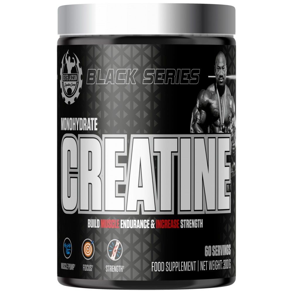Black Series | Creatine Monohydrate with Vitamin B6 - 300 grams - Nutra Best Europe