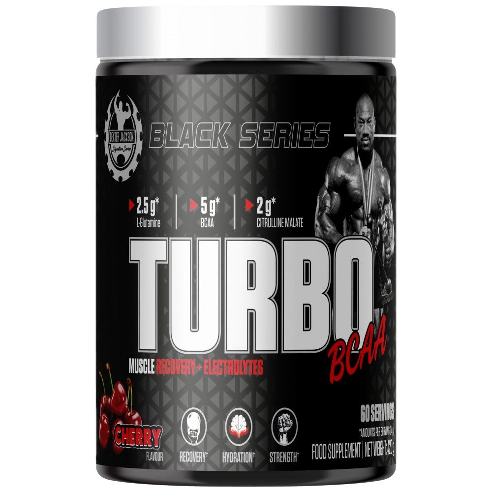 Black Series | Turbo BCAA Muscle Recovery & Electrolytes - 420 grams - Nutra Best Europe