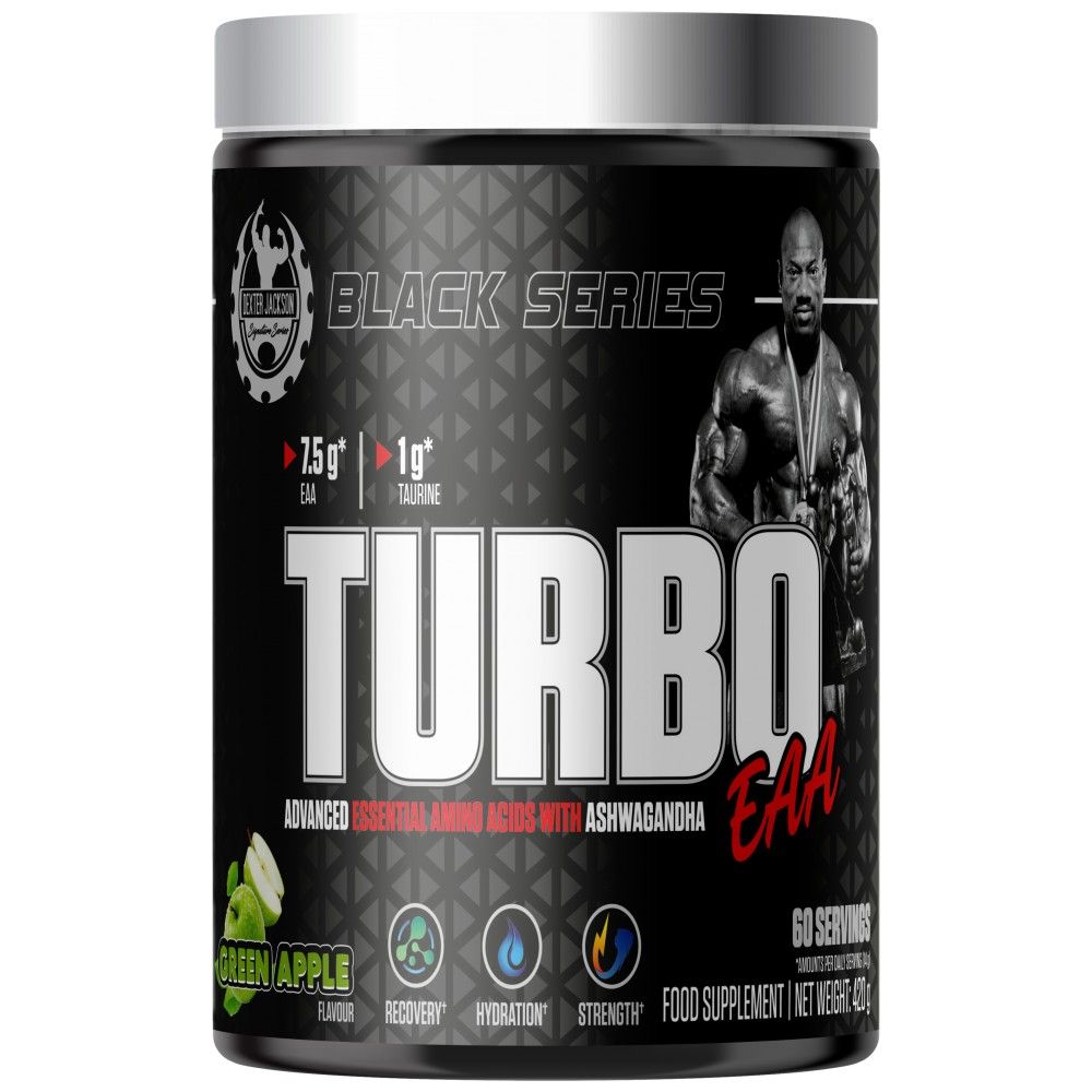 Black Series | Turbo EAA Powder ~ Essential Amino Acids with Taurine - 420 grams - Nutra Best Europe