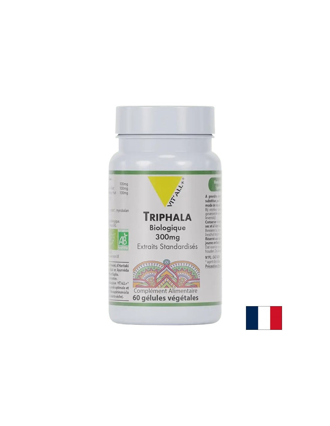 Good digestion and detoxification - Triphala BIO, 300 mg x 60 capsules - Nutra Best Europe