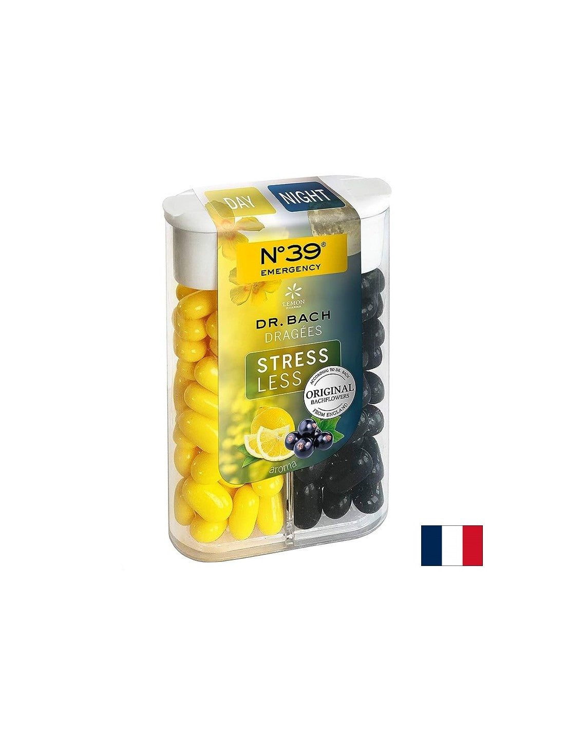 Relaxation of the mind during the day and peaceful sleep at night - Dr. Bach's Flower Essences N°39, Dragee with lemon and blackcurrant flavor - Nutra Best Europe
