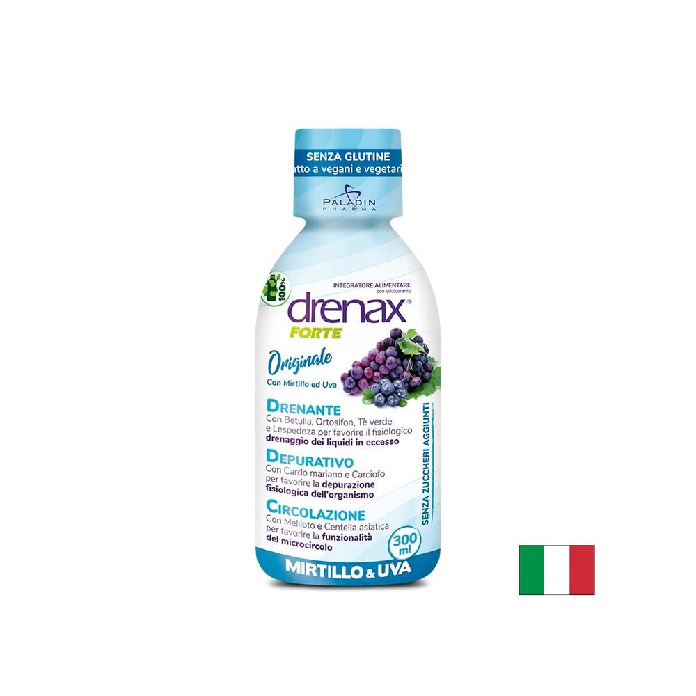 Diuretic formula with grape seed and blueberry - Drenax - Drenax® Forte, 300 ml, 10 doses - Nutra Best Europe
