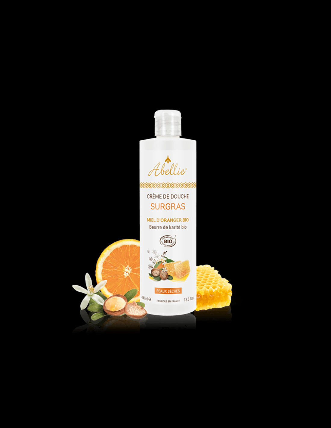 Surgas body shower cream with orange blossom, honey and shea butter, 400 ml - Nutra Best Europe