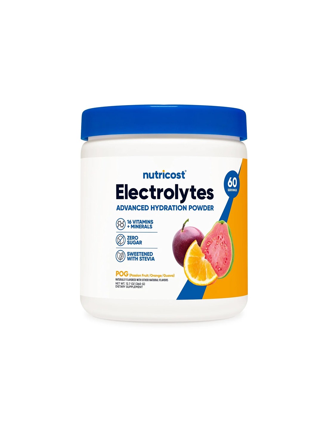 Electrolyte balance - Electrolytes Advanced Hydration, 360 g powder, passion fruit, orange and guava flavor - Nutra Best Europe