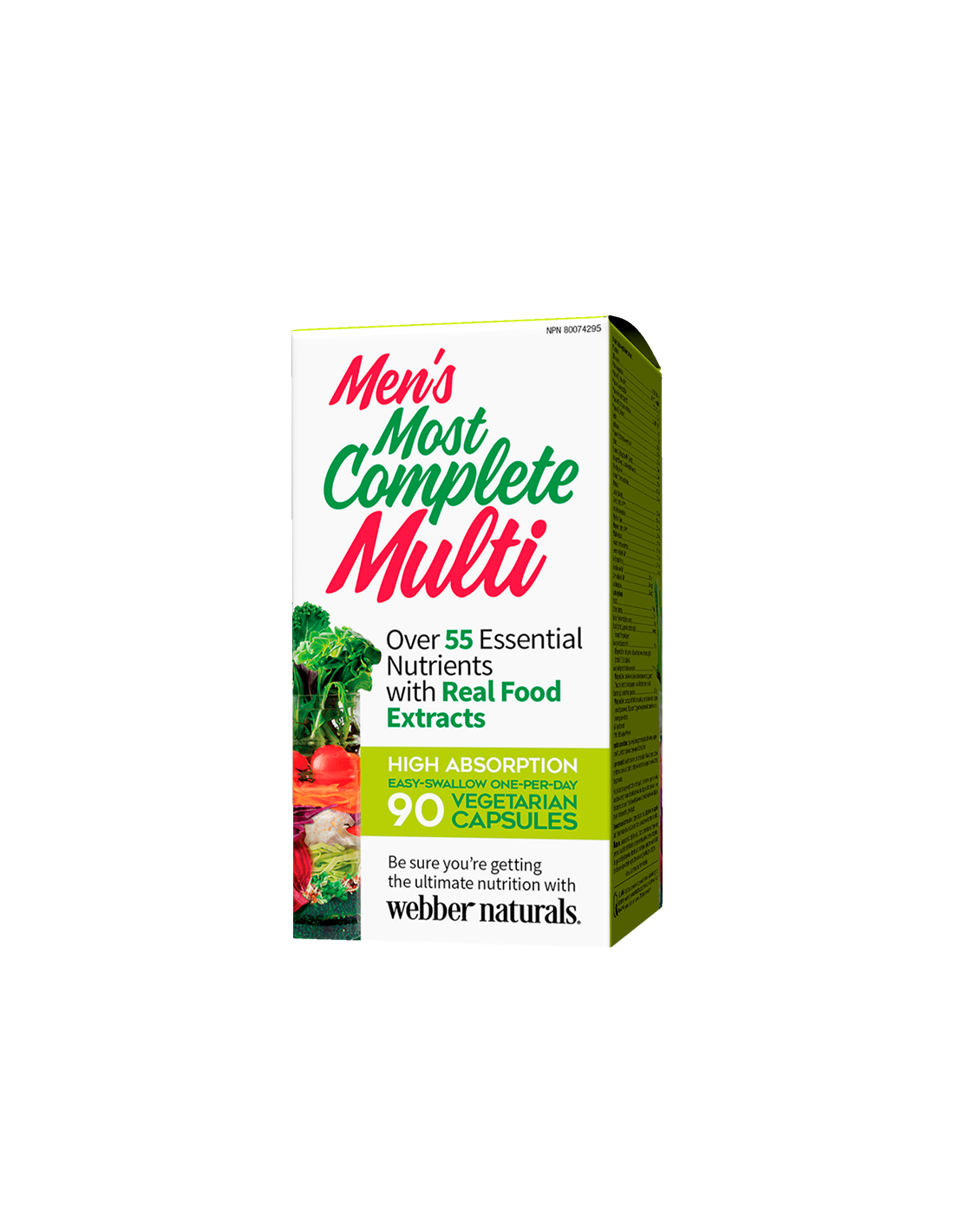 Multivitamin férfiaknak - Férfiak legteljesebb multivitaminja, 90 V kapszula <tc>Webber Naturals</tc>
