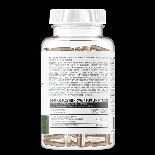 Bacopa Monnieri / Vege 90 capsules - Nutra Best Europe