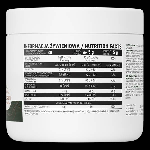 Cocoa Fiber / Vege 150 grams - Nutra Best Europe