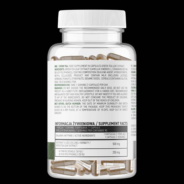 Green Tea 500 mg / Vege 90 capsules - Nutra Best Europe