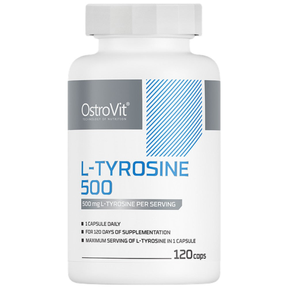 L-Tyrosine 500 mg 120 capsules - Nutra Best Europe