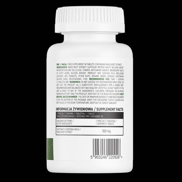 Maca 500 mg - 90 tablets - Nutra Best Europe