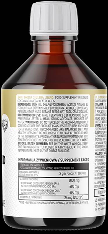 Omega 3 Ultra / Liquid 300 ml - Nutra Best Europe