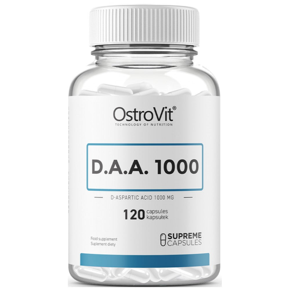 DAA 1000 / D-Aspartic Acid 120 capsules - Nutra Best Europe