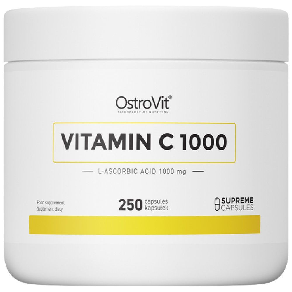 Vitamin C 1000 mg - 250 capsules - Nutra Best Europe