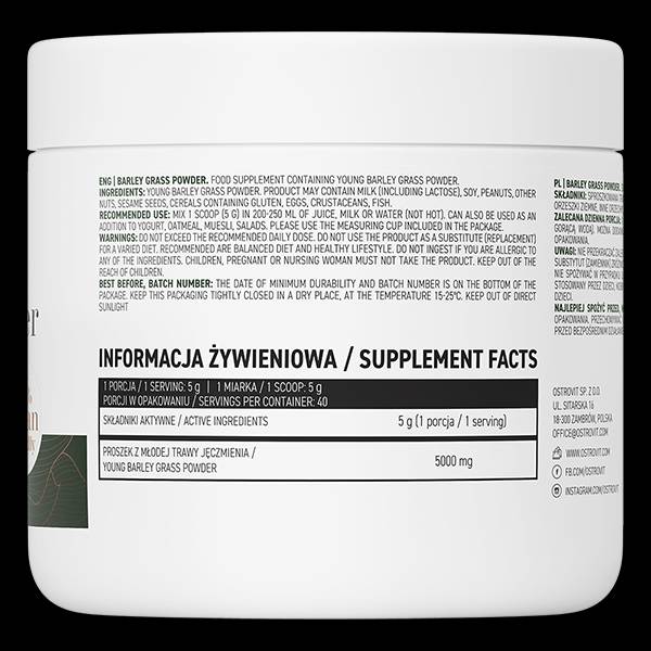 Barley Grass Powder 200 grams - Nutra Best Europe