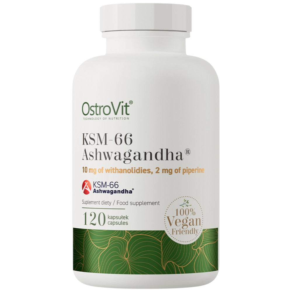 KSM-66 Ashwagandha® 200 mg / Vege Caps 120 capsules - Nutra Best Europe