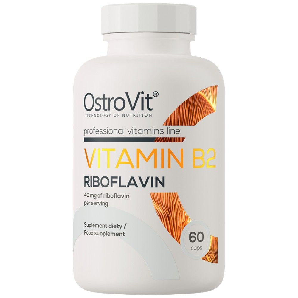 Vitamin B2 Riboflavin 40 mg - 60 capsules - Nutra Best Europe