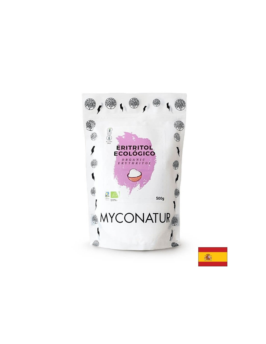 Eritritol Bio - Bio Erythritol, 500 g Myconatur - Nutra Best Europe