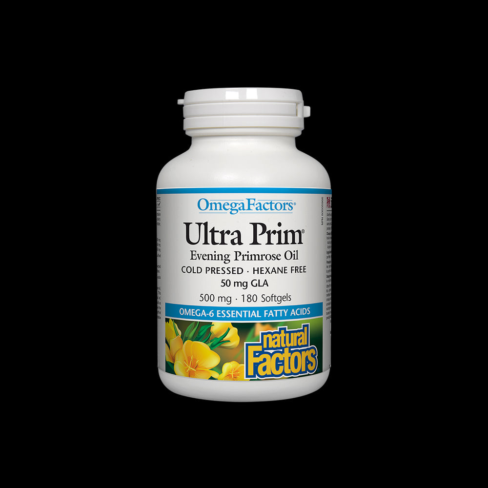 Ultra Prim Evening Primrose Oil 500 mg - 180 Gel capsules - Nutra Best Europe