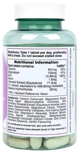 Silica Complex | with Calcium, Magnesium, Zinc & Boron - 90 Tablets - Nutra Best Europe