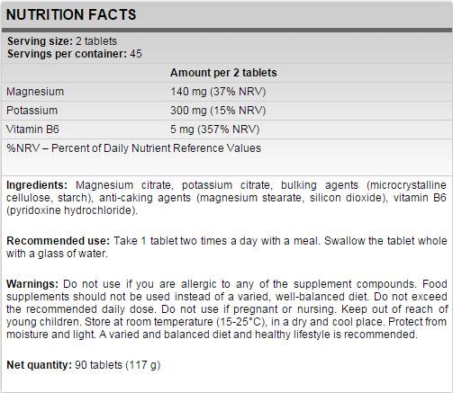 Mag plus B - 90 Tablets - Nutra Best Europe
