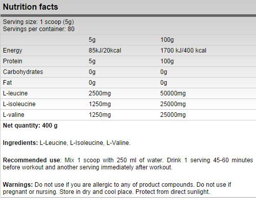 Xtreme BCAA 5000 - 400 grams - Nutra Best Europe