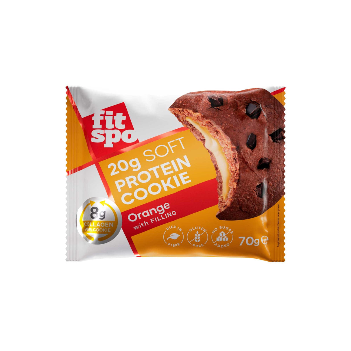 Soft Protein Cookie | with 8g Collagen & No Added Sugar -x 70 grams - Nutra Best Europe