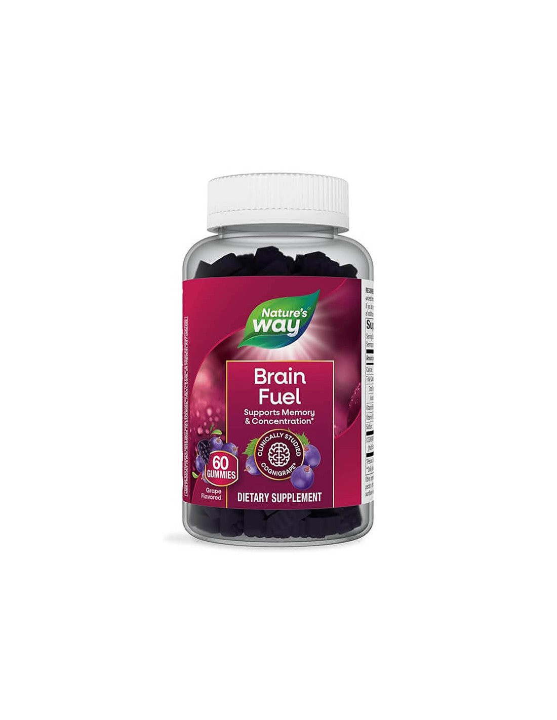 Formula for memory and concentration - Brain Fuel, 60 jelly tablets - Nutra Best Europe